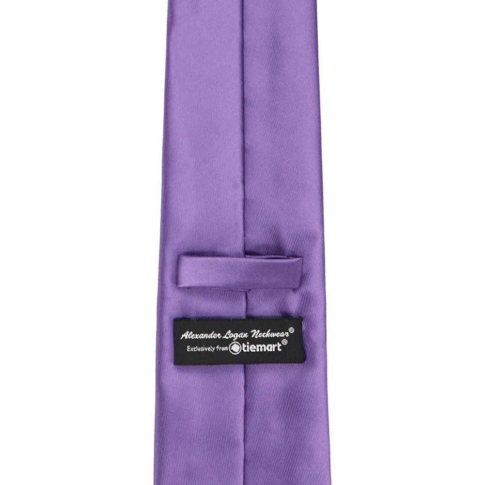 Purple Solid Color Necktie