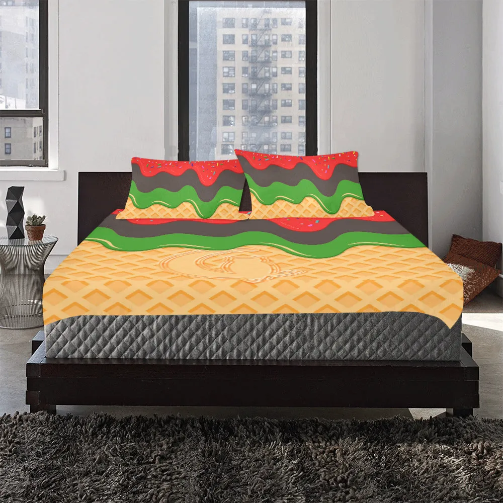 RBG ICE CREAM 3-Piece Bedding Set