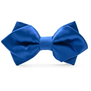 Royal Blue Diamond Tip Bow Tie