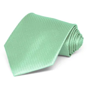 Seafoam Herringbone Silk Necktie