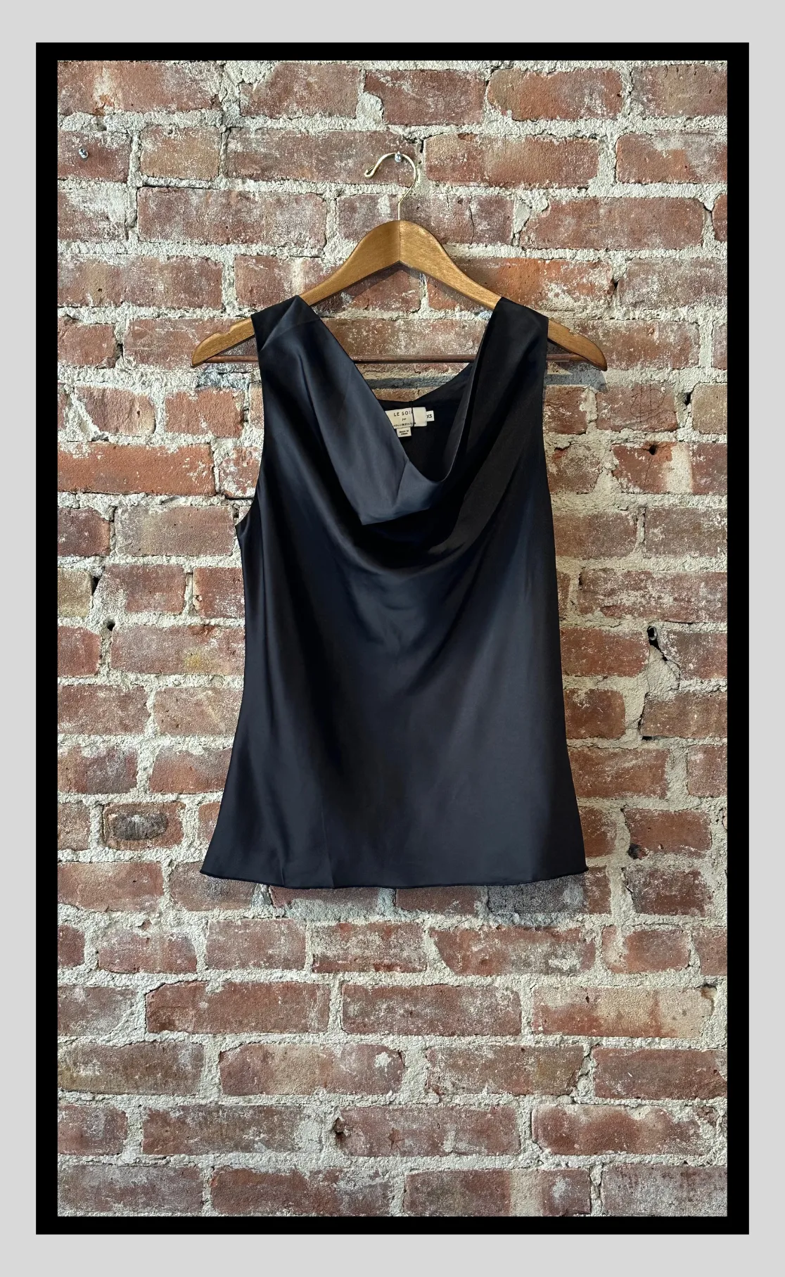 Sleeveless Draped Satin Top