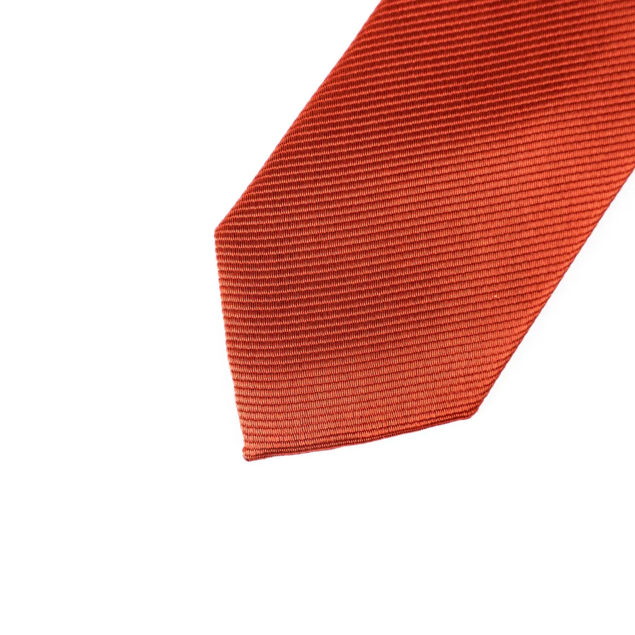 Solid Burnt Orange Tie