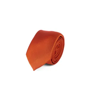 Solid Burnt Orange Tie