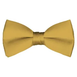 Solid Pre-Tied Honey Gold Bow Tie