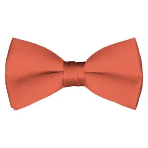 Solid Pre-Tied Palm Coast Coral Bow Tie