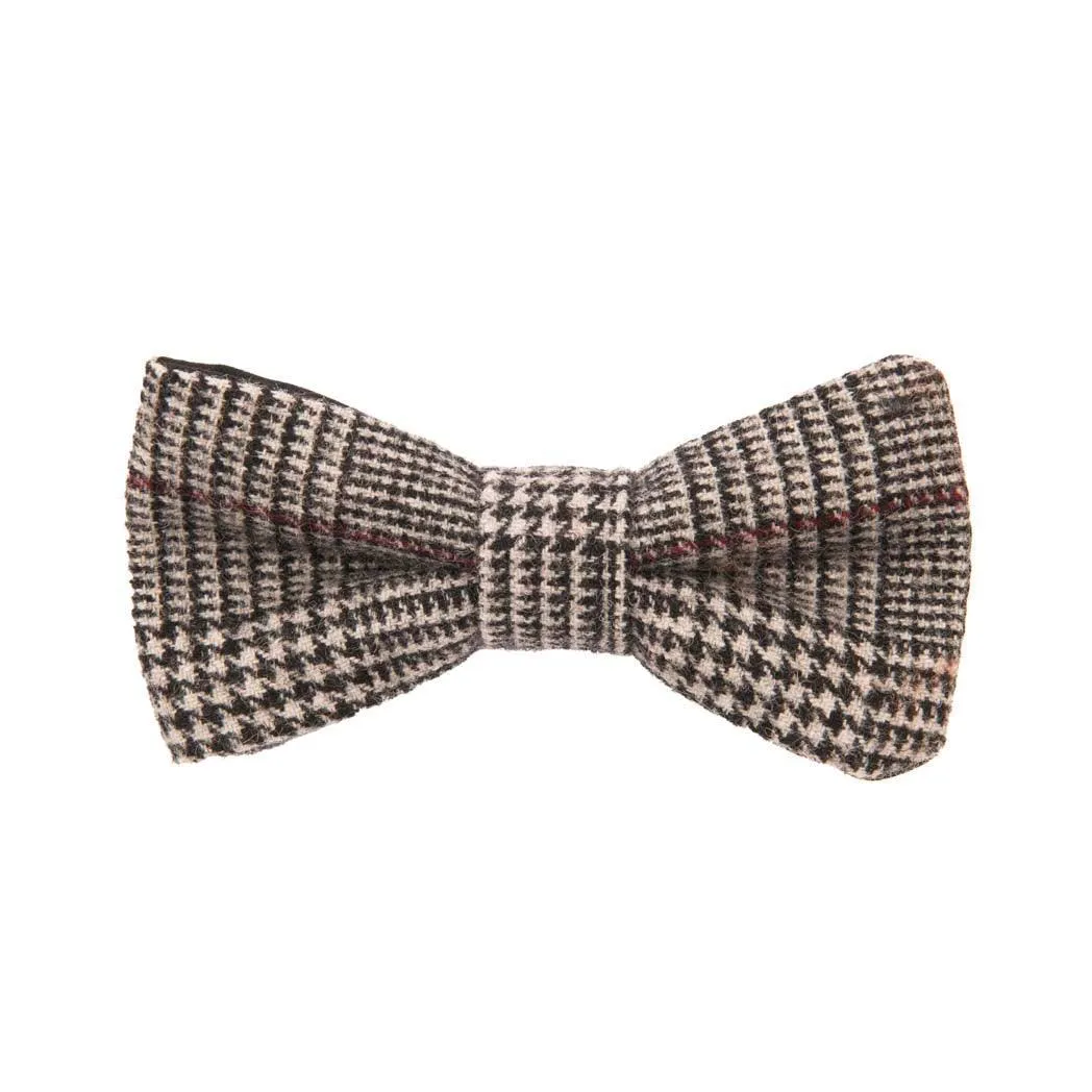 Tweed Box Check Bow Tie