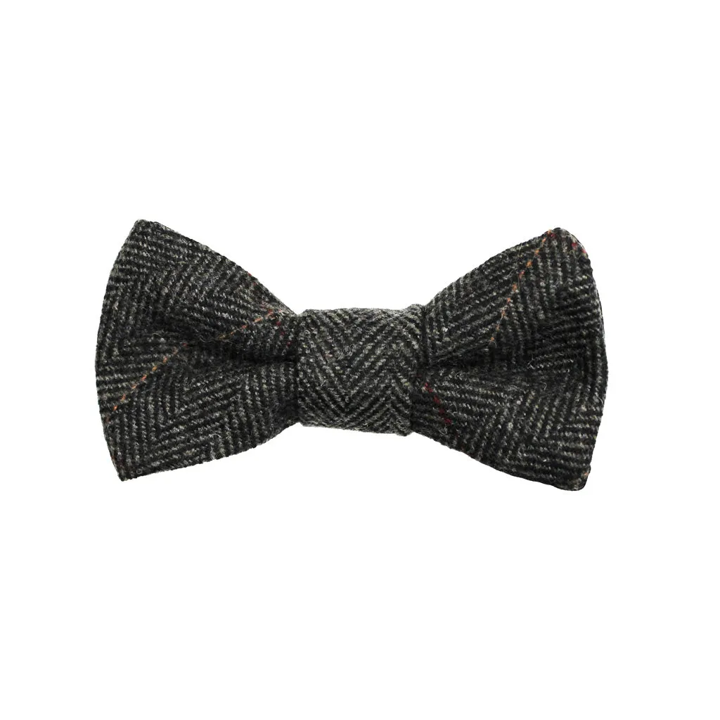 Tweed Box Check Bow Tie