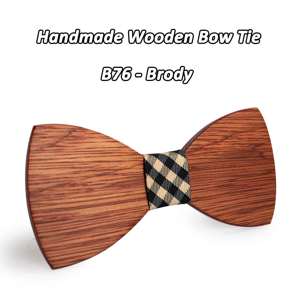 Wooden Bow Tie | Bowtie for Weddings or White Tie Occasions | Handcrafted Bow Tie Made of Wood | Great Gift | Handmade Groomsmen Groom Men